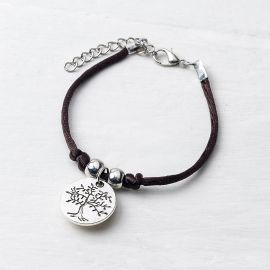 4 Bracelets avec Médaille Arbre / Life is a Gift