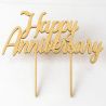 Topper pour Gateau Happy Anniversary