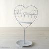 Porte-Bijoux Blanc en Métal Love 30 cm