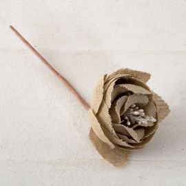 12 Rosas de Tela 5 cm x 13 cm