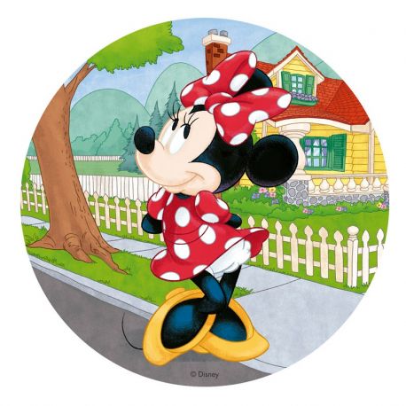 Disque Azyme Minnie Mouse 20 cm