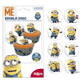 Mini Disque Cupcake Minions 3,4 cm Mini Disque Cupcake Minions 3,4 cm