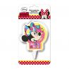 Bougie d'Anniversaire Minnie 7,5 cm 2D