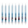 8 Bougies en forme de Bâton Reine des Neiges 9 cm