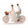 Sujets de Mariage à Vélo 18 x 15 cm