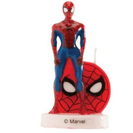 Bougie pour Anniversaire Spiderman 9 cm 3D