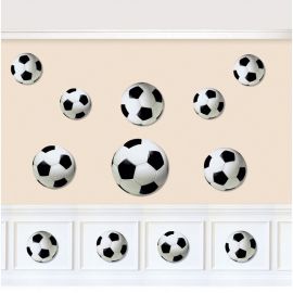 12 Décorations à Coller en forme de Ballon de Football