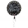 Ballon Mylar Happy Birthday Élegant Doré