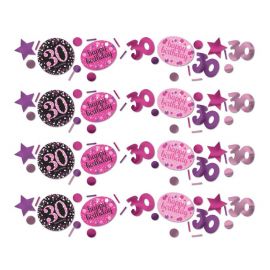 Confettis Elegant Rose Célébration 30 Ans