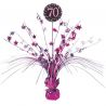 Centre de Table Elegant Rose 70 Ans 33 cm