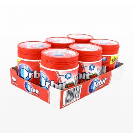 Boîte de Chewing-Gum Orbit Fraise 6 paquets