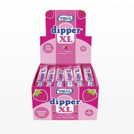 Bonbons Masticables Dipper à la Fraise XL 100 uts