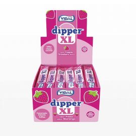 Bonbons Masticables Dipper à la Fraise XL 100 uts