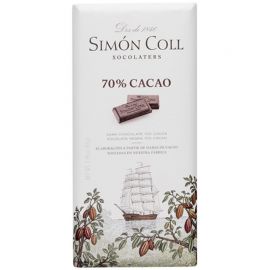 Tablette de Chocolat Noir 70% Simón Coll 10 paquets