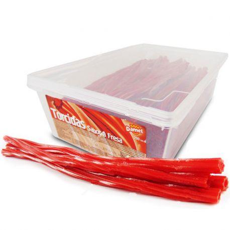 Bonbons Torsadés à la Réglisse et à la Fraise Damel 200 Unités