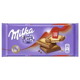 Barre de Chocolat Milka Lu 18 tablettes