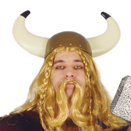 Casque de Viking Doré