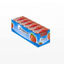 Chewing-Gum Trident Fruit de Fraise 24 paquets