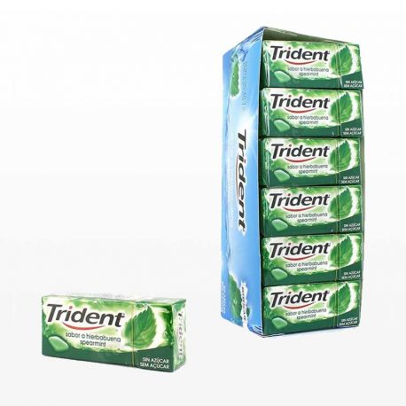 Chewing-Gum Trident Menthe verte 24 paquets