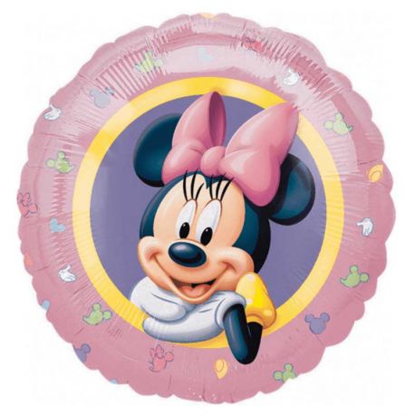 Ballon Minnie Mouse Paillettes Rond