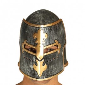 Casque de Chevalier Doré