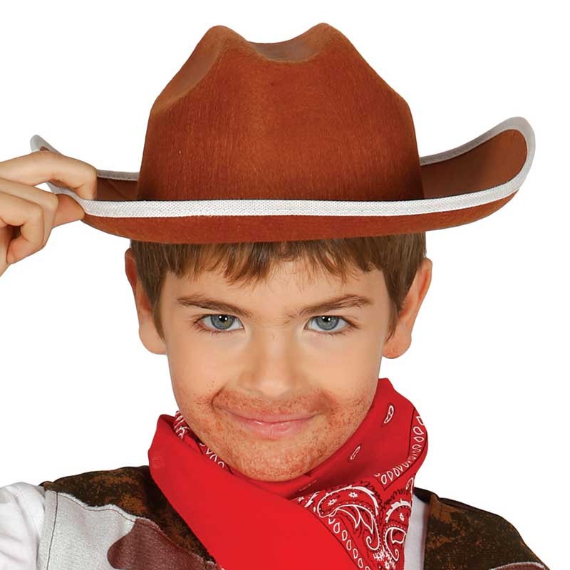 Chapeau feutre cowboy - noir - enfant - Festivitré