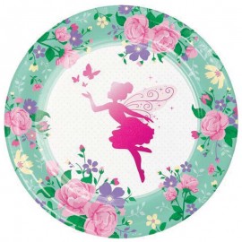 8 Assiettes de Fée Métallisées 22 cm 8 Assiettes de Fée Métallisées 22 cm