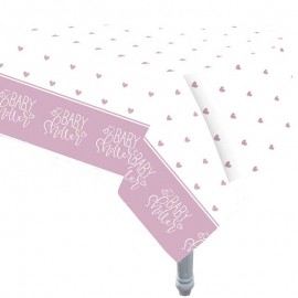 Nappe Baby Shower Fille 1,37 x 2,13 m