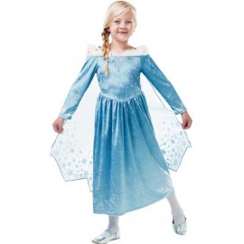 Déguisement d'Elsa de La Reine des Neiges avec Manteau Court pour Enfants Déguisement d'Elsa de La Reine des Neiges avec Manteau Court pour Enfants