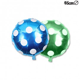 Ballon Mylar Rond à Pois 46 cm