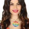 Collier Hippie Peace Multicolore