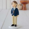 Figurine pour Gâteau pour Enfant Américain Bleu