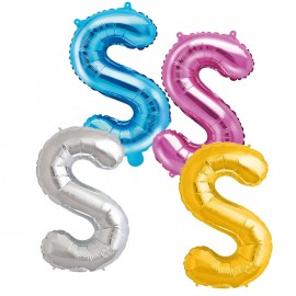 Ballon en Mylar Lettre S 40 cm