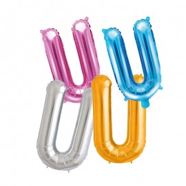 Ballon en Mylar Lettre U 40 cm