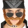 Moustache avec Pins Motard