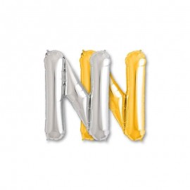 Ballon Mylar Lettre N 81 cm