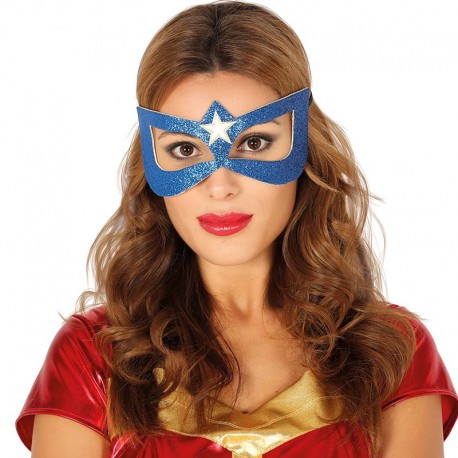 Masque Bleu De Super Héros