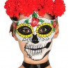 Masque Catrina Avec Roses Rouges