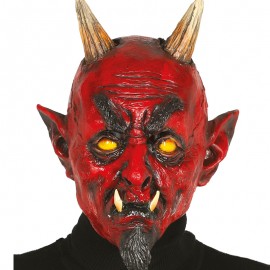 Máscara demonio con Perilla de Látex