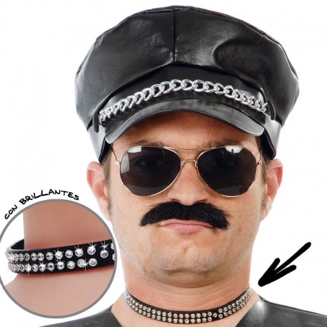 Collar Punk con Brillantes