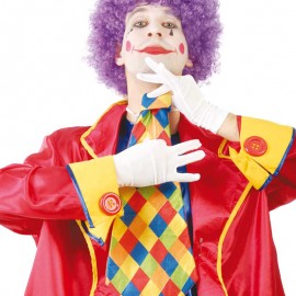 Cravate de Clown à Grands Carreaux de 55 cm