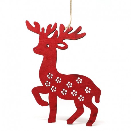 Cerf Bois Rouge 20 cm