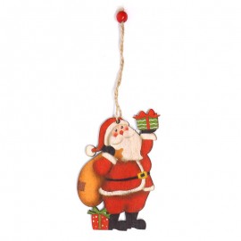 Suspension en Bois Père Noël 10 cm