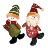 Père Noël Et Bonhomme de Neige 20cm