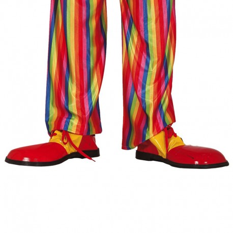 Chaussures de Clown Rouge Jaune