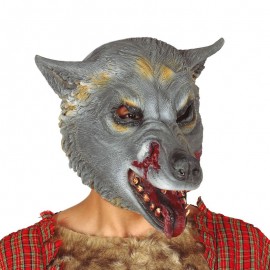 Masque Loup Gris Latex
