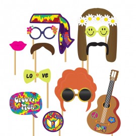 Set Photobooth Hippie 12 Pcs