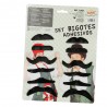 Carton 12 Moustaches Adhésives Assorties