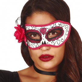 Masque Rose Jour des Morts