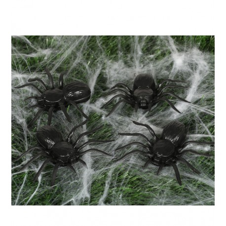 Araignées 10 cm en Plastique